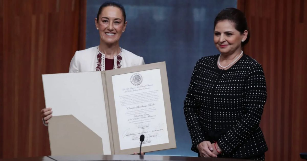 Entregan constancia a Claudia Sheinbaum como presidenta electa