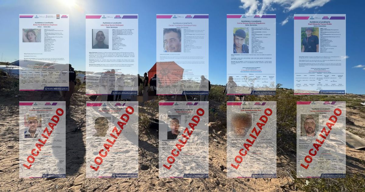 Encuentran FGE solo a mitad de desaparecidos en Chihuahua