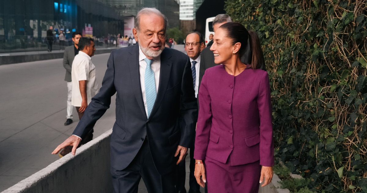 Se reúnen Sheinbaum y Slim; economía con potencial, adelanta el magnate