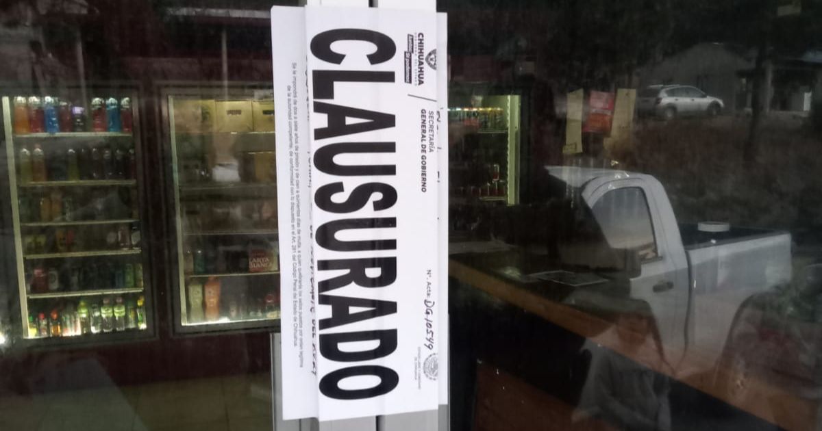 Clausura Gobernación Estatal 30 establecimientos en la última semana