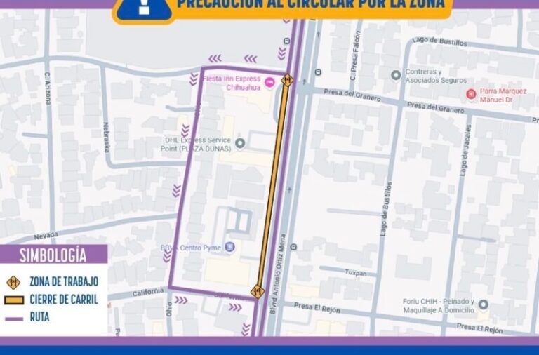 Reparará JMAS Chihuahua caja de válvulas en el bulevar Ortiz Mena a partir de este jueves