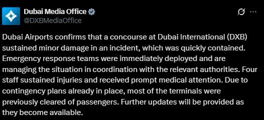 Ataques de Irán en Dubái alcanzan Fairmont The Palm y aeropuerto internacional