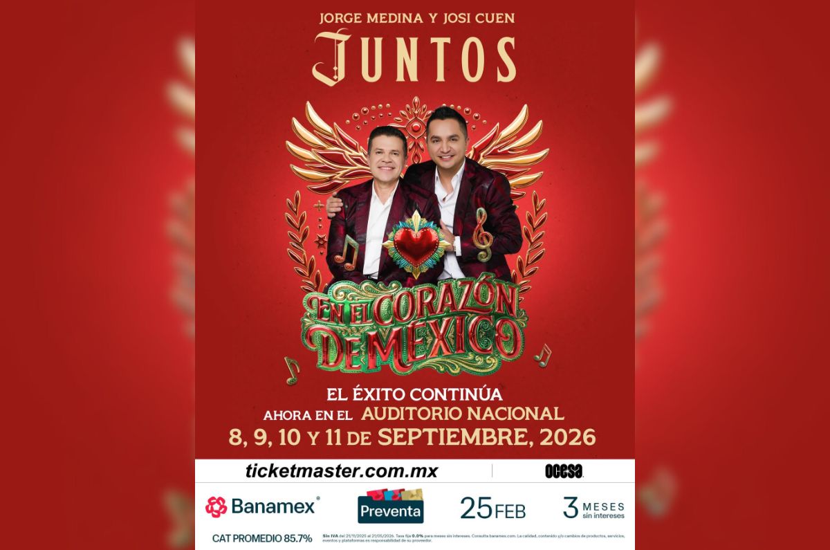 precio boletos jorge medina josi cuen juntos auditorio nacional
