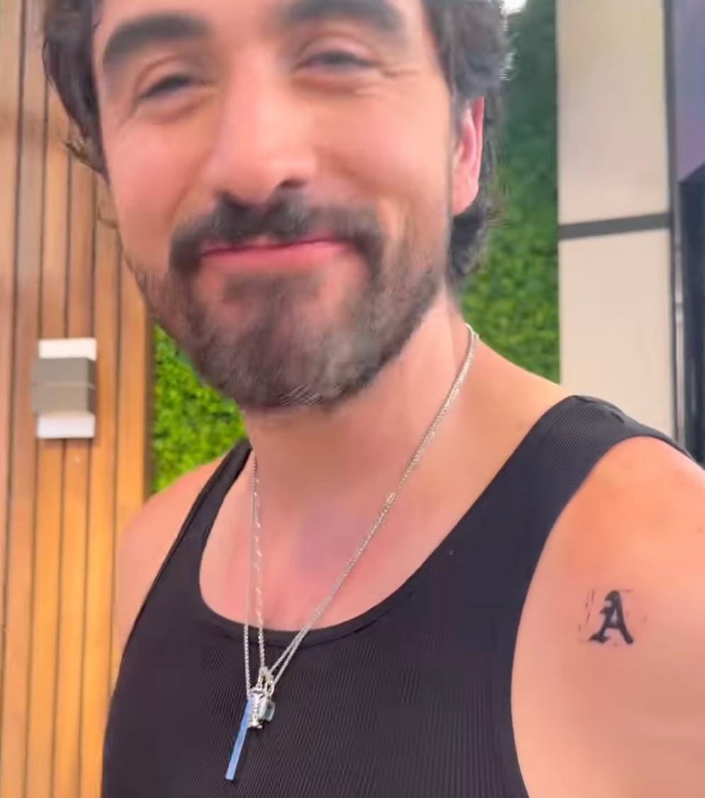 Novio de Andrea Legarreta presume tatuaje de la conductora