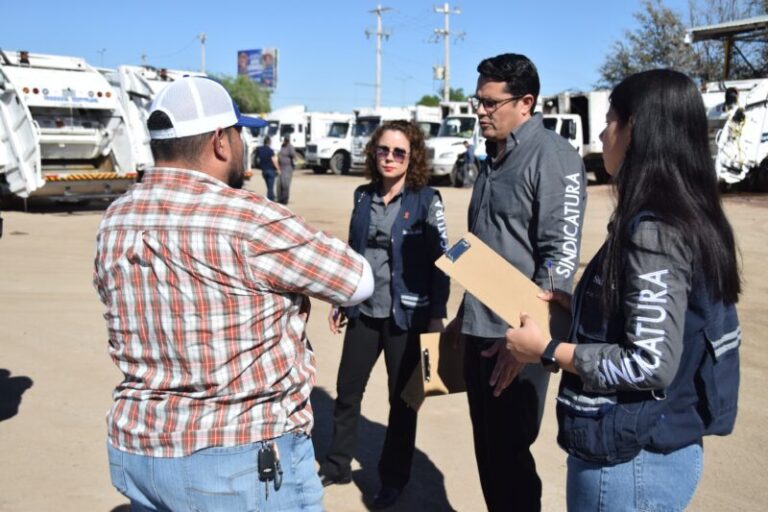 Revisa Sindicatura camiones recolectores de basura arrendados