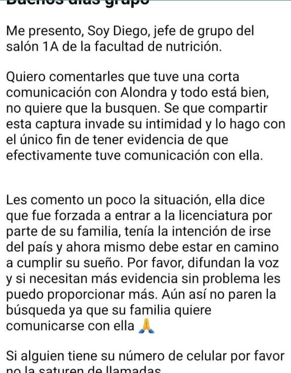 Alumno de la UAEM respalda a Stephanye Contreras