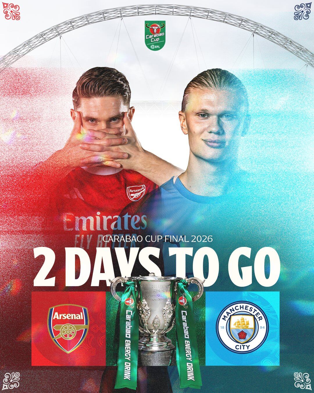 Arsenal vs Manchester City en la final de la Carabao Cup