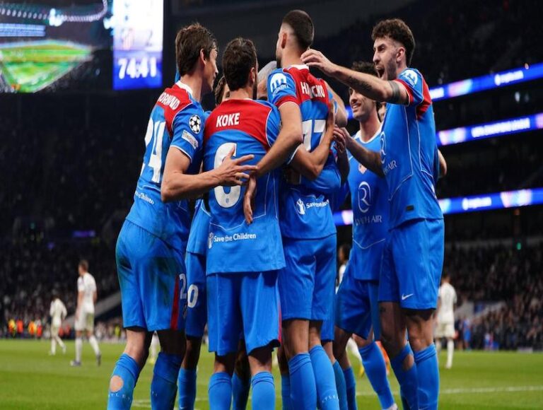 Atlético elimina al Tottenham y se cita con el Barcelona en cuartos