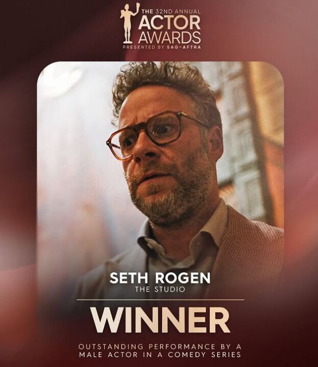 Seth Rogen gana a Mejor actor en una serie de comedia