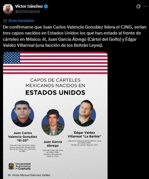 Tres narcos nacidos en Estados Unidos que operaron en México