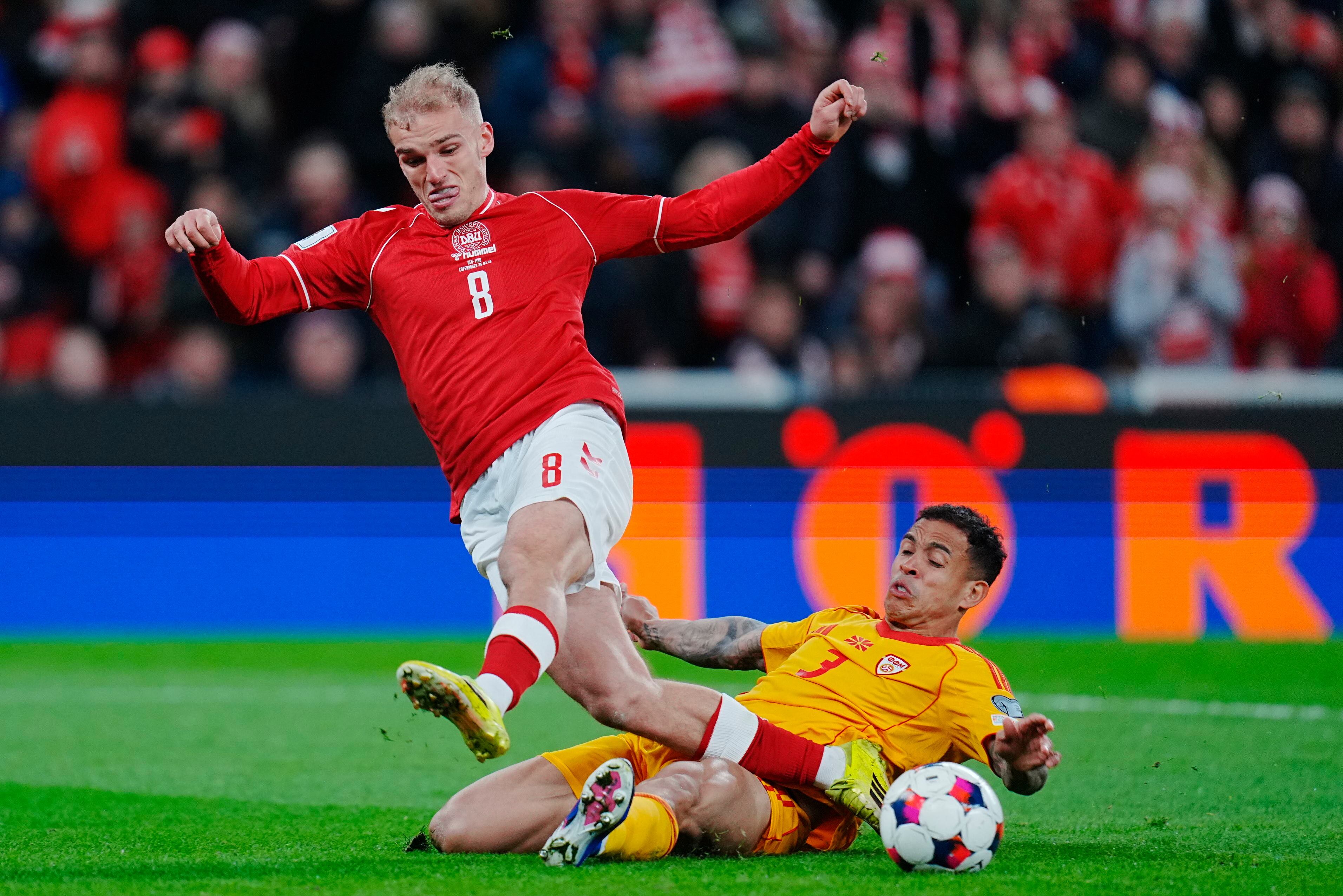 Dinamarca humilla a Macedonia del Norte y avanza a la final del repechaje rumbo al Mundial 2026.