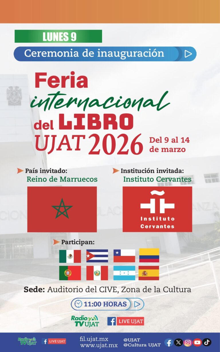 La Feria Internacional del Libro UJAT 2026 reunirá más de 140 actividades