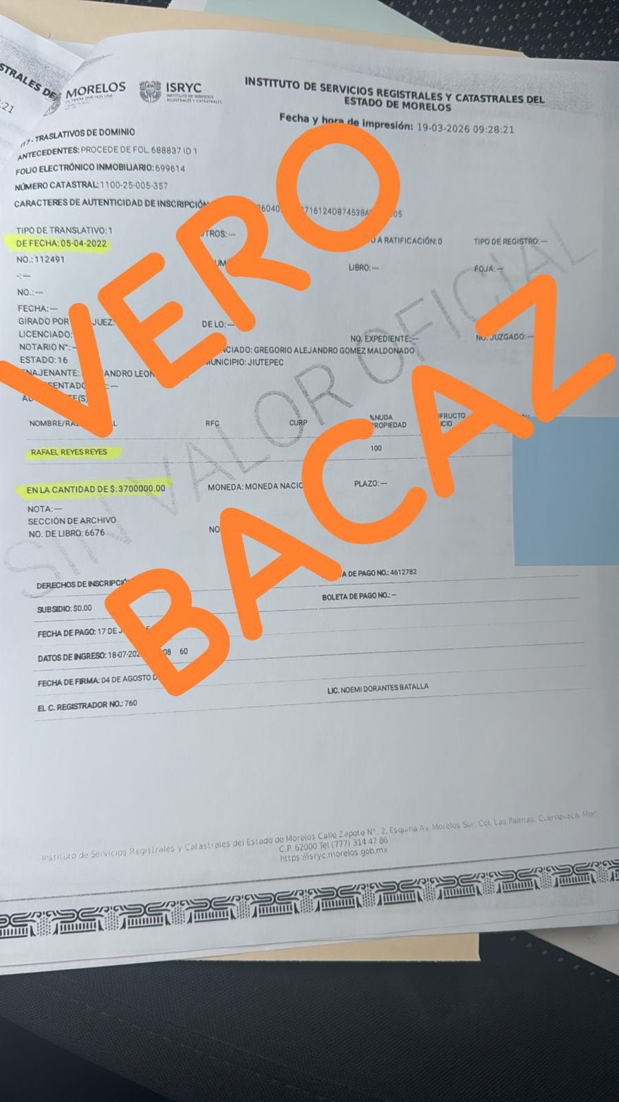 Diputado de Morena es señalado por amenazas a periodista Verónica Bacaz