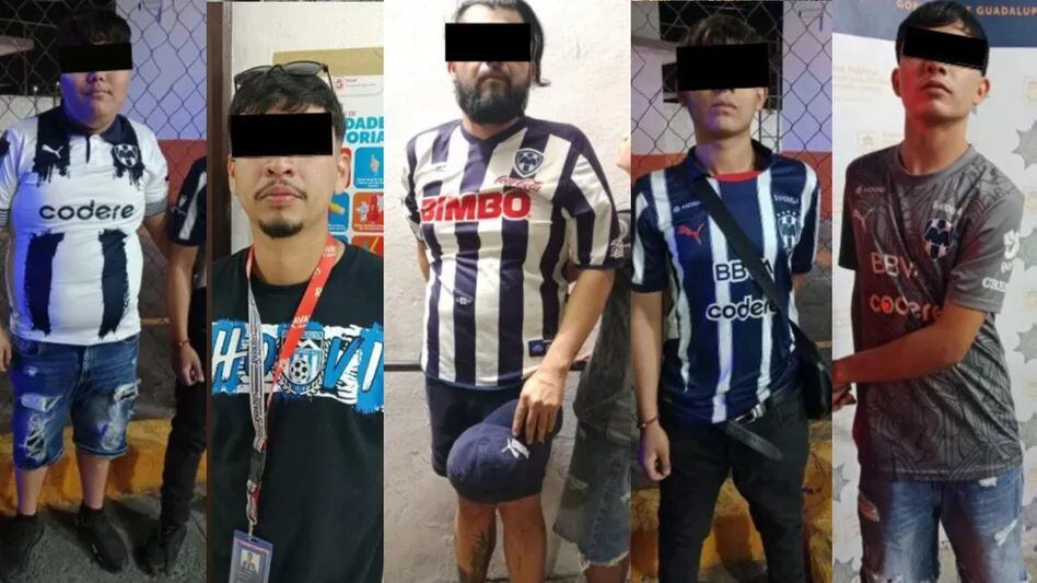 Reportan 14 detenidos tras riñas en el Estadio BBVA durante el Rayados ante Chivas.