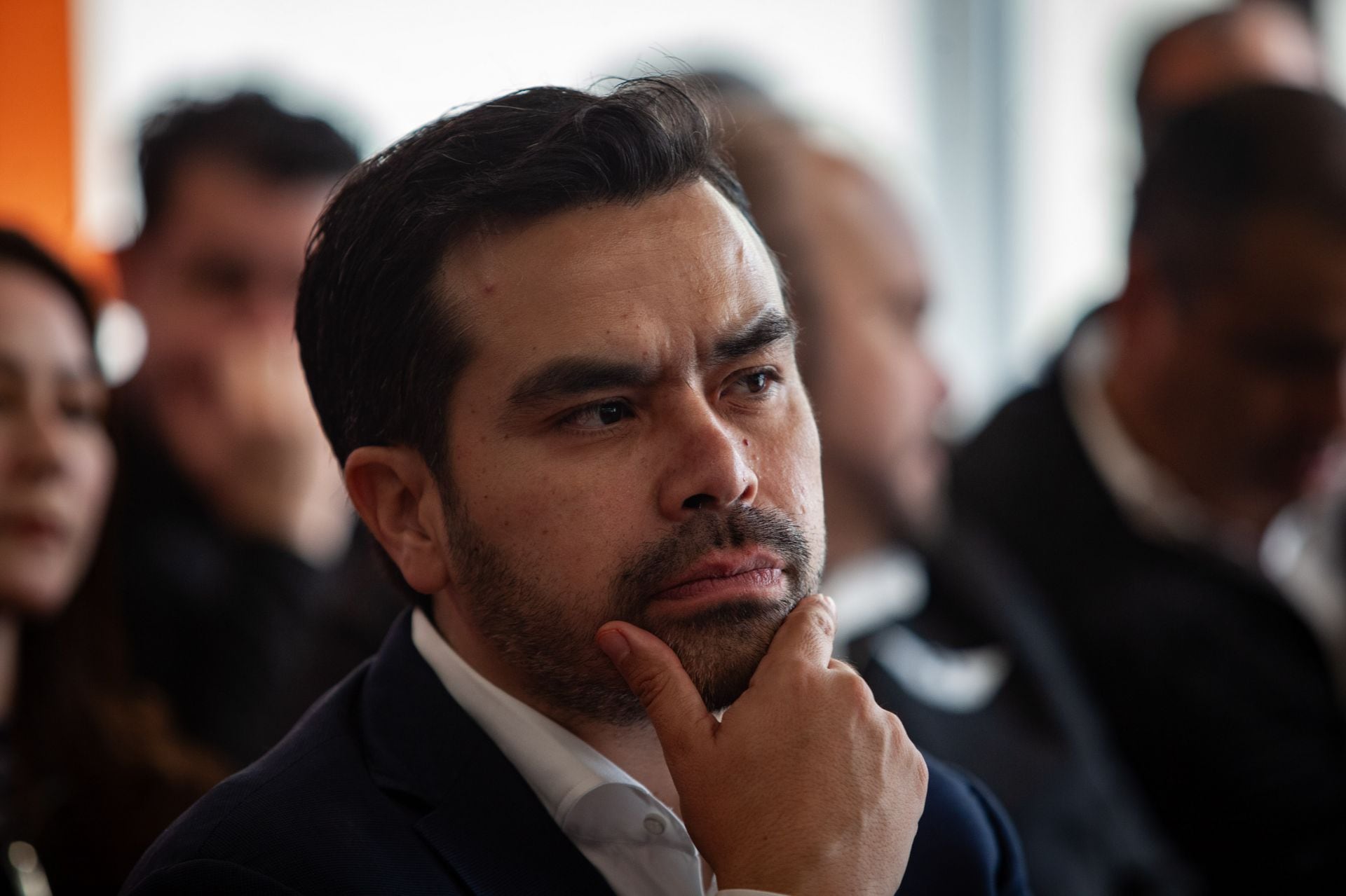 Jorge Álvarez Máynez, dirigente nacional del MC.