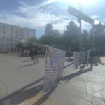 Nuevamente bloqueada calle Aldama por lideresa