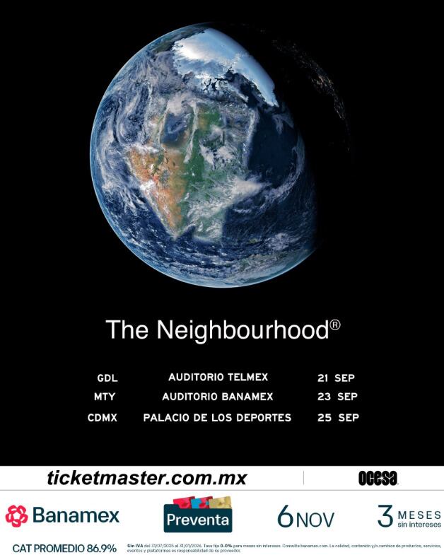 The Neighbourhood llegará a México en 2026