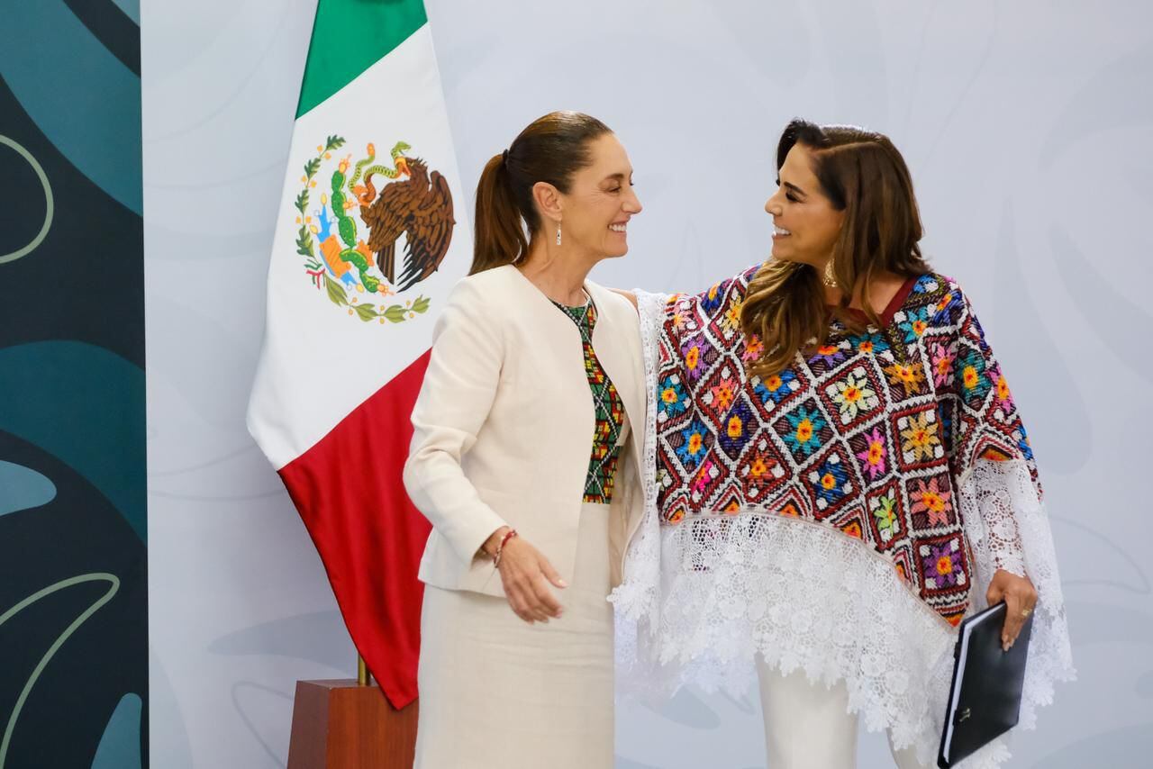 Mara Lezama destaca avances de la 4T en Quintana Roo ante Claudia Sheinbaum.