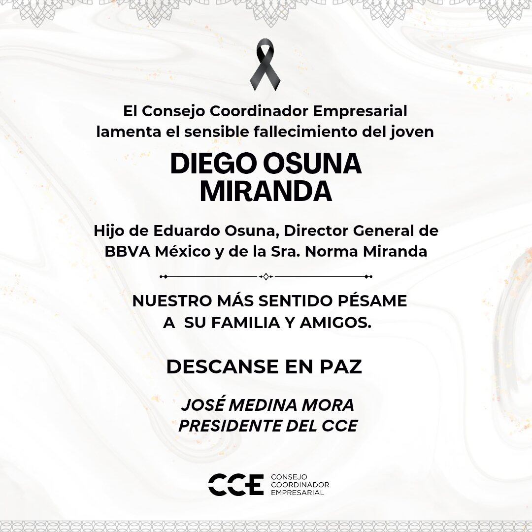 Muere hijo del CEO de BBVA México en accidente en Valle de Bravo