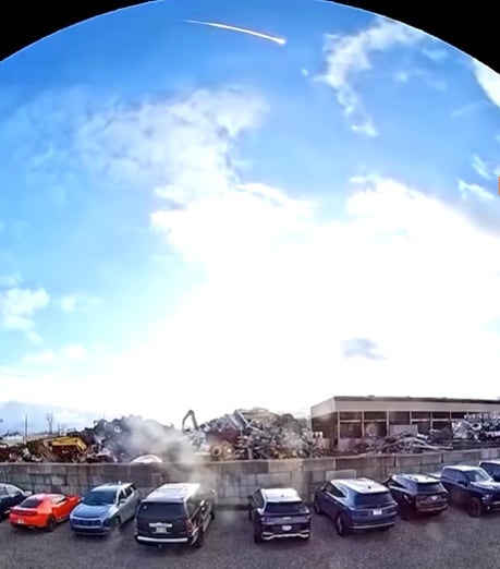 Bola de fuego vista en Estados Unidos fue un meteorito
