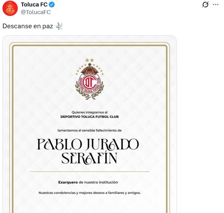 Luto en el futbol: muere exportero del Toluca a los 22 años