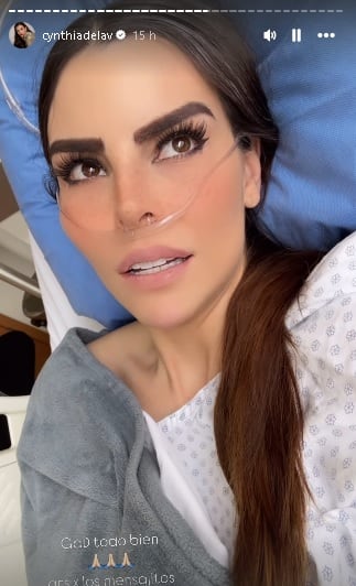 Cynthia de la Vega cuenta detalles de su hernia umbilical.