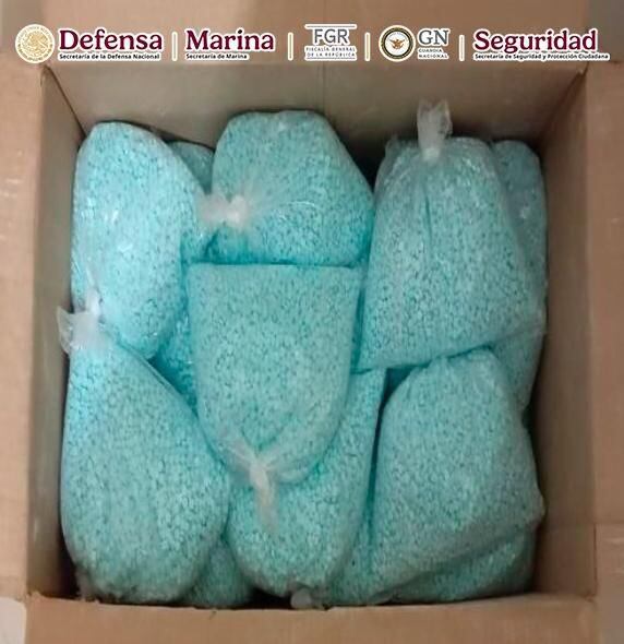 Droga decomisada tras captura de Yair 