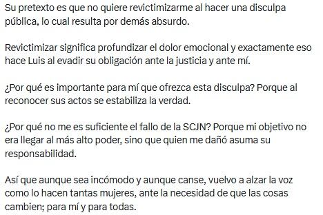 “Que asuma su responsabilidad”: Sasha Sokol acusa que Luis de Llano no ha cumplido sentencia de SCJN