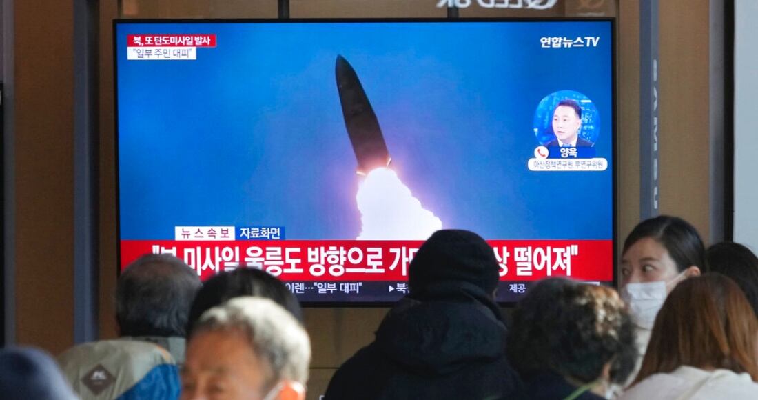 Misiles lanzados por Corea del Norte