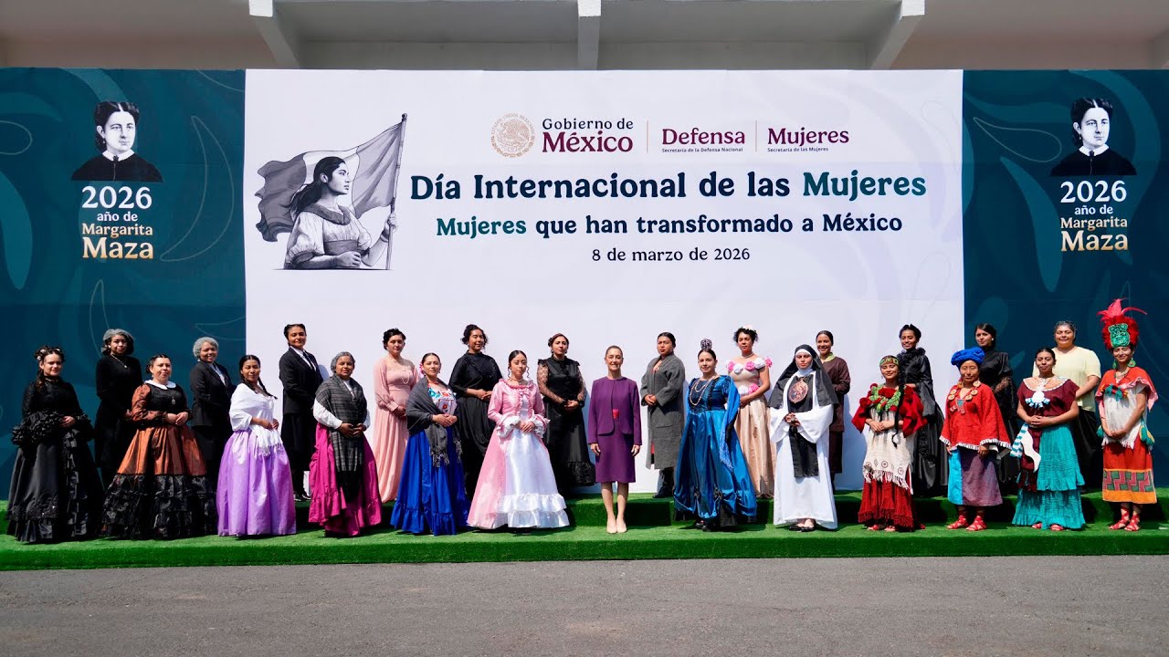 Sheinbaum destaca a mujeres mexicanas que “tejieron patria” por el 8M