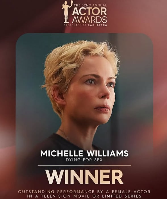 Michelle Williams gana Mejor actriz en una película para televisión o serie limitada