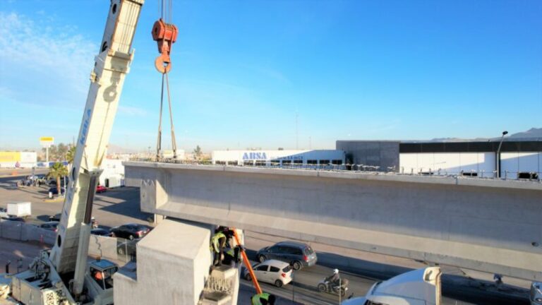 Reducirán carriles en Los Nogales por montaje de trabes en nuevo puente