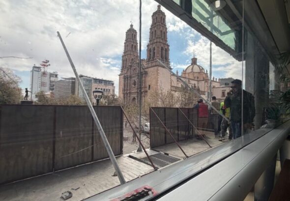 Comienza blindaje del Congreso del Estado por 8M
