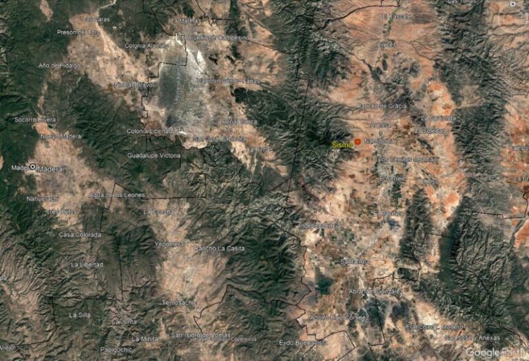 Registran sismo de magnitud 3.8 en Namiquipa