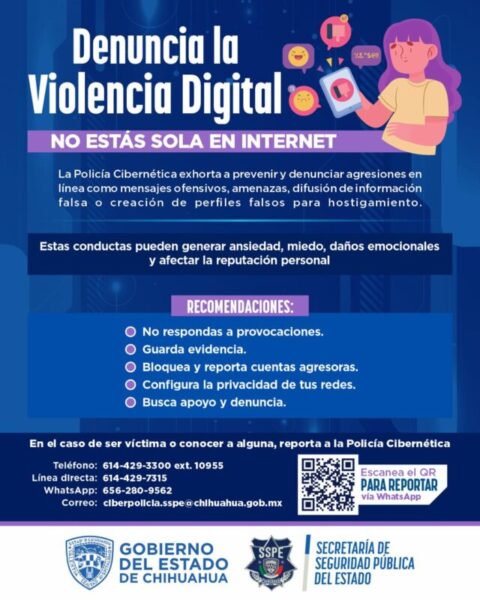 SSPE exhorta a denunciar casos de violencia digital