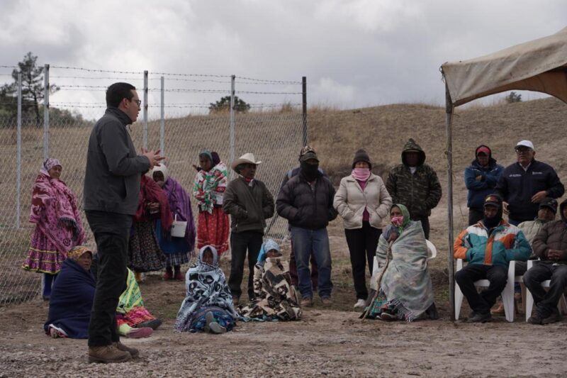 Entrega JCAS sistema colectivo de agua potable en Rocharachi, Guachochi