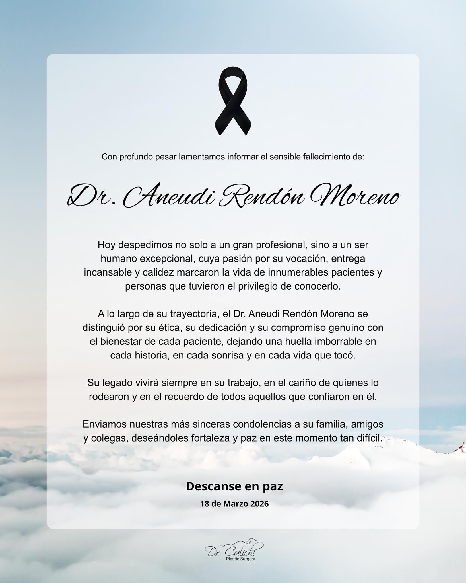 ¿De qué murió el Dr. Aneudi Rendón Moreno? ‘Dr. Culichi’, el cirujano de famosas