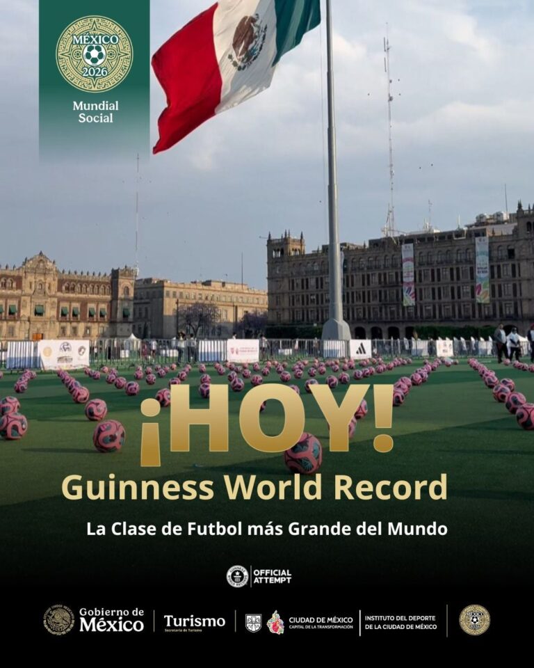 CDMX rompe Récord Guinness con la clase de futbol más grande del mundo