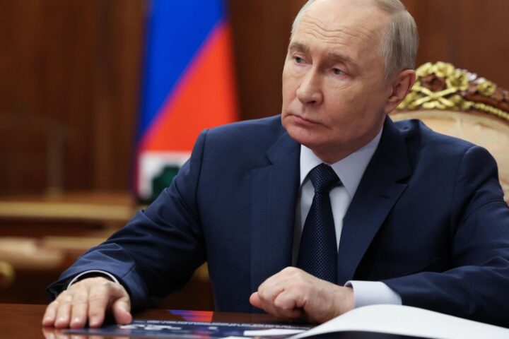 El presidente ruso Vladímir Putin en el Kremlin de Moscú, el 14 de abril de 2026.