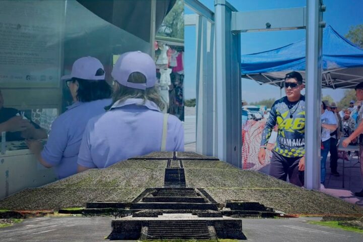 Zona Arqueológica de Teotihuacán ya tiene detector tras ataque