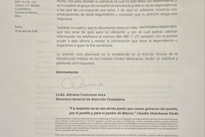 Claudia Sheinbaum atenderá petición de Jorge Álvarez Maynez.