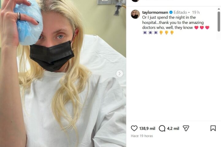 Taylor Momsen fue hospitalizada por picadura de araña en CDMX