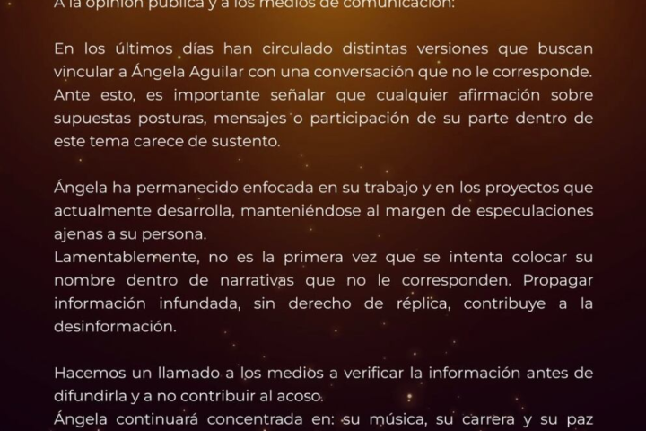 Comunicado de Prensa los Aguilar