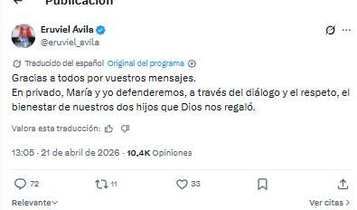 Eruviel Ávila responde a denuncia de María Irene Dipp por violencia