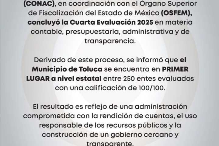 Ricardo Moreno destaca calificación perfecta para Toluca