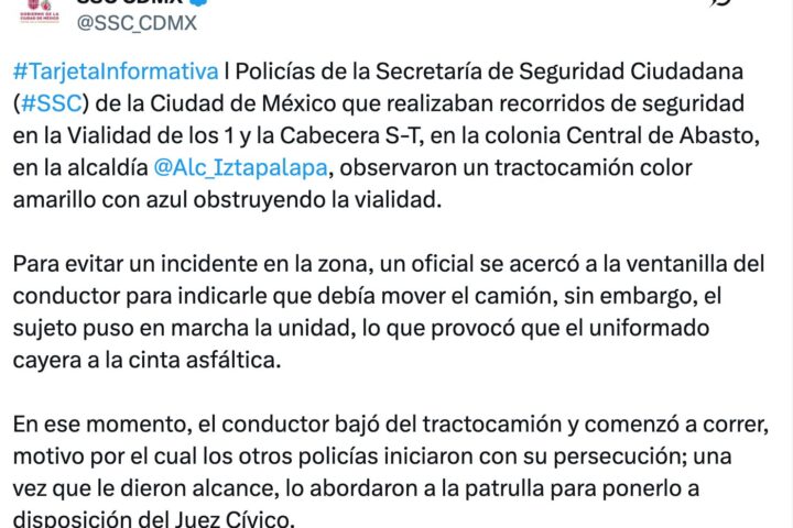 Hombre muere dentro de patrulla de policías de CDMX