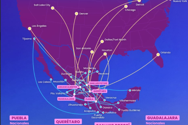 Nuevas rutas de Volaris