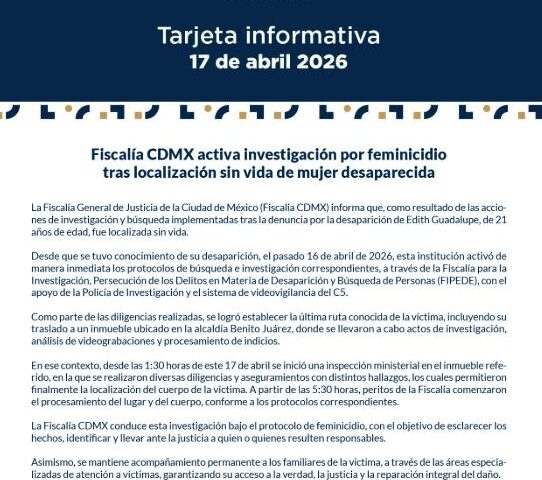 Hallan sin vida a Edith Guadalupe Valdez Saldívar