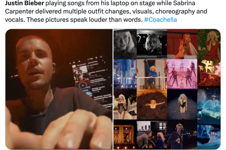 Justin Bieber en Coachella 2026 desata críticas