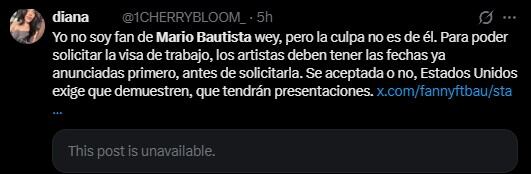 Reclamo de fan destapa lo que pasó con conciertos de Mario Bautista en Las Vegas